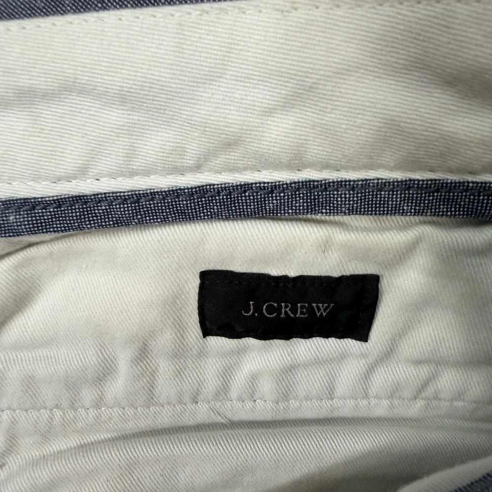 J.Crew 484 Slim Fit Chino Pants Men's Size 31x32 Blue Cotton Linen